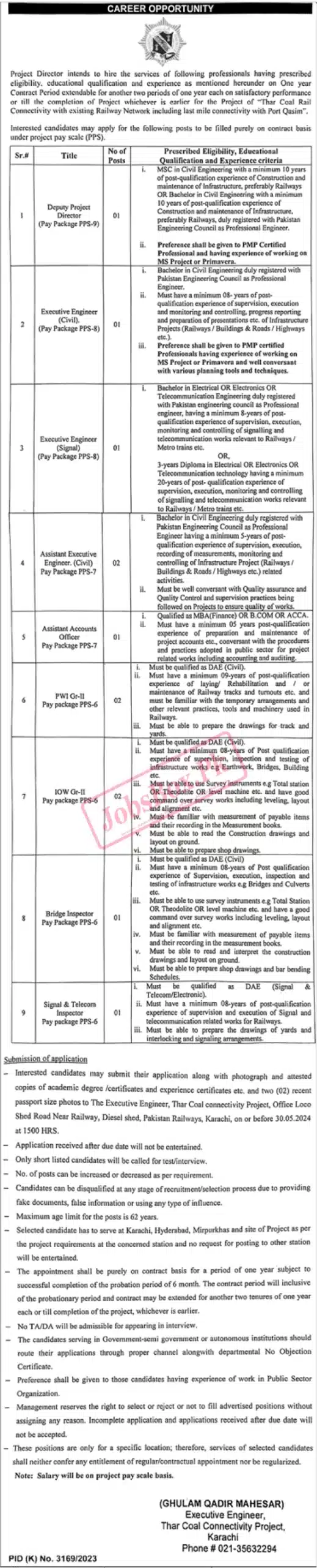 Pakistan Railway Jobs 2024