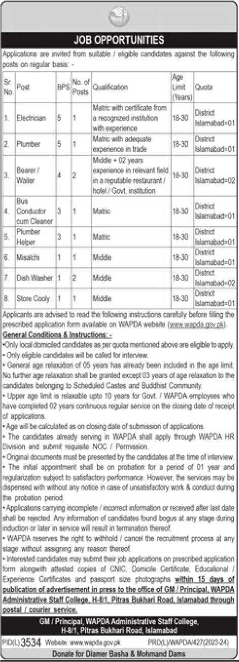 WAPDA Jobs 2024