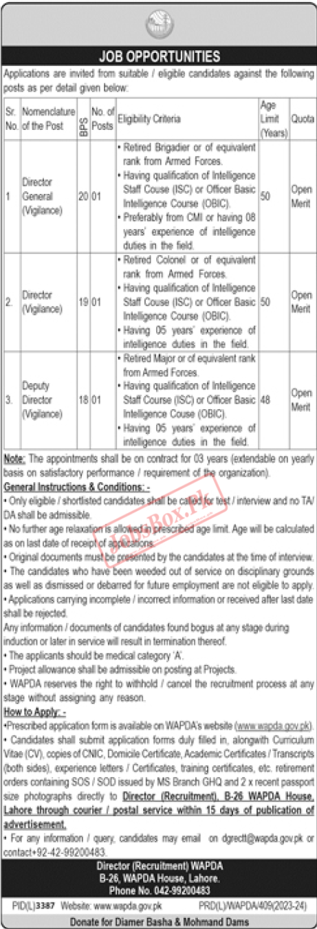 WAPDA Jobs 2024 