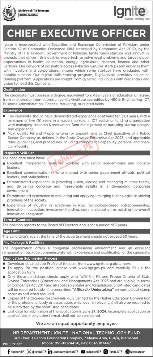 Ministry of IT & Telecom jobs